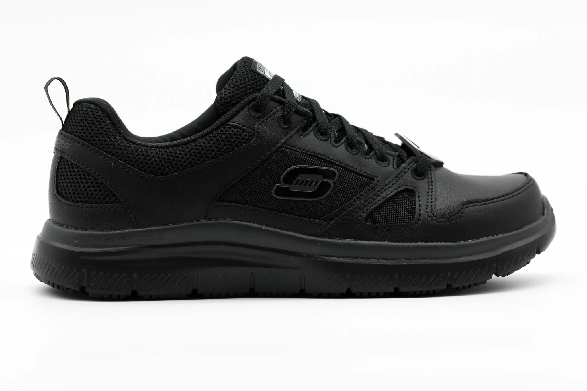 Non Slip|SKECHERS Work Relaxed Fit: Flex Advantage Slip Resistant BLACK