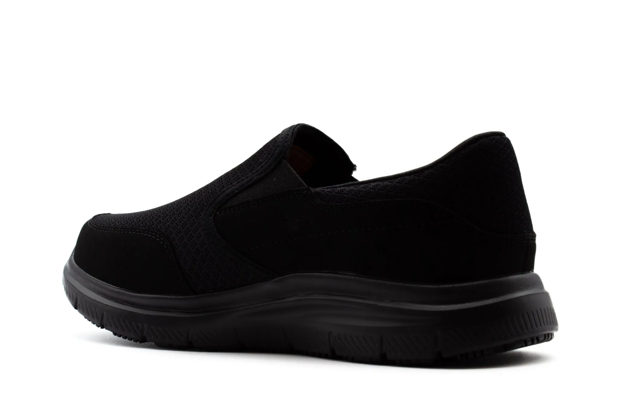 Non Slip|SKECHERS Work Relaxed Fit: Flex Advantage - McAllen Slip Resistant BLACK
