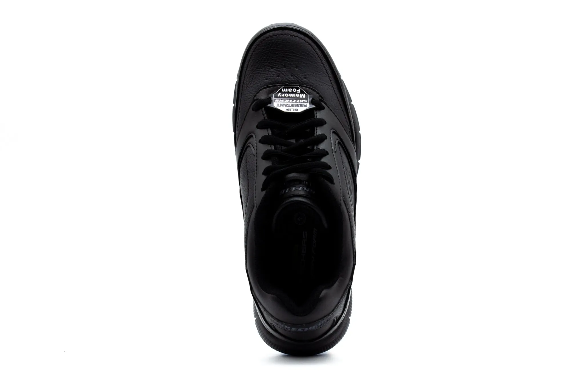 Non Slip|SKECHERS Work Relaxed Fit: Nampa - Wyola Slip Resistant BLACK
