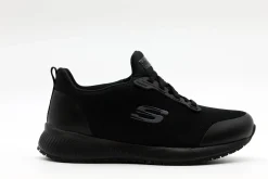Non Slip|SKECHERS Work: Squad Slip Resistant BLACK