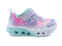 Athletic|SKECHERS Youth Girl's Flutter Heart Lights - Simply Love Sneaker LVNDR
