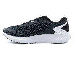 Athletic|UNDER ARMOUR Charged Rogue Men's Knit Running Shoes BKWHT